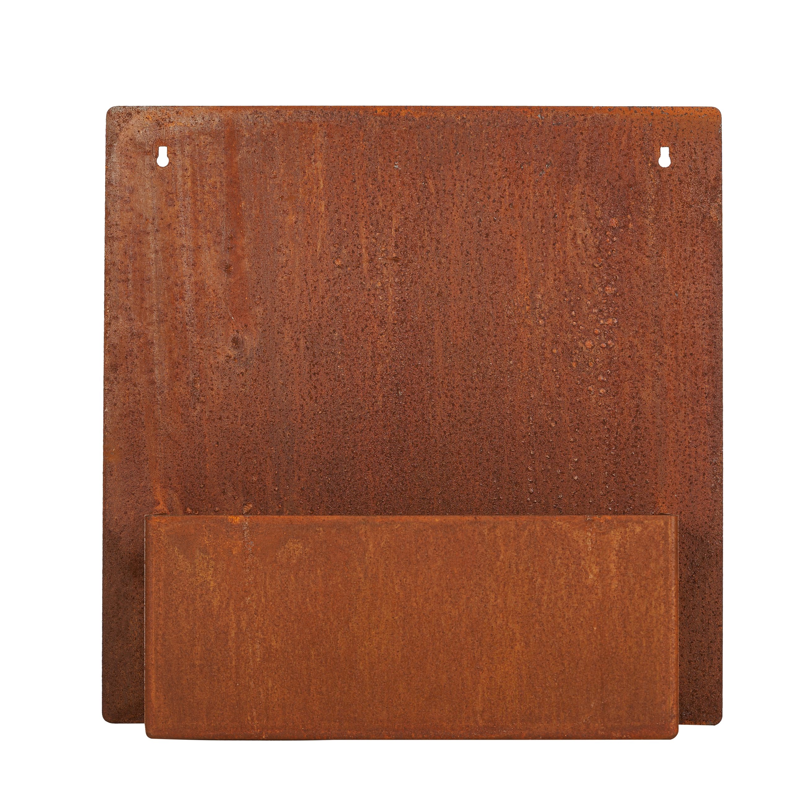 Macetero de pared oxidado en acero Corten