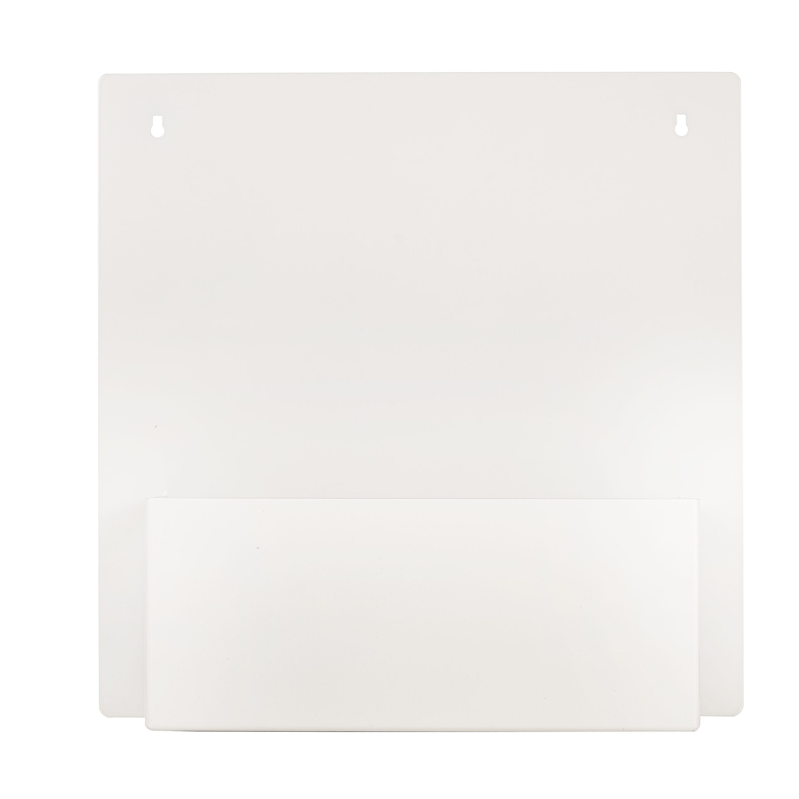 Macetero metálico de pared lacado blanco